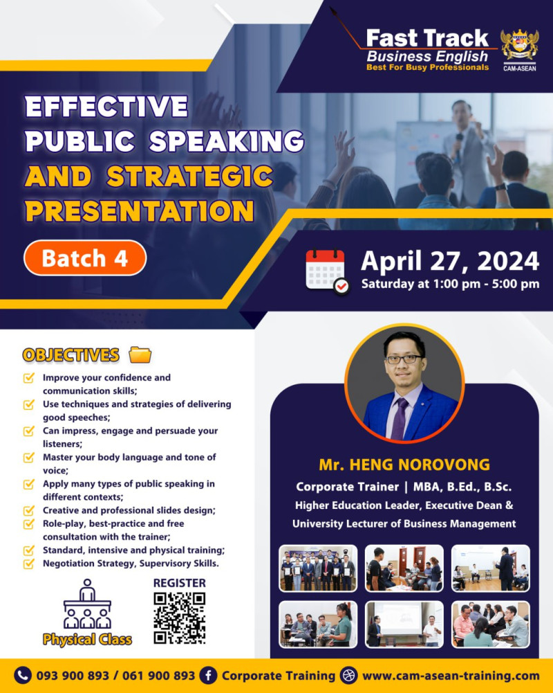 Effective Public Speaking & Strategic Presentation (Batch 4)