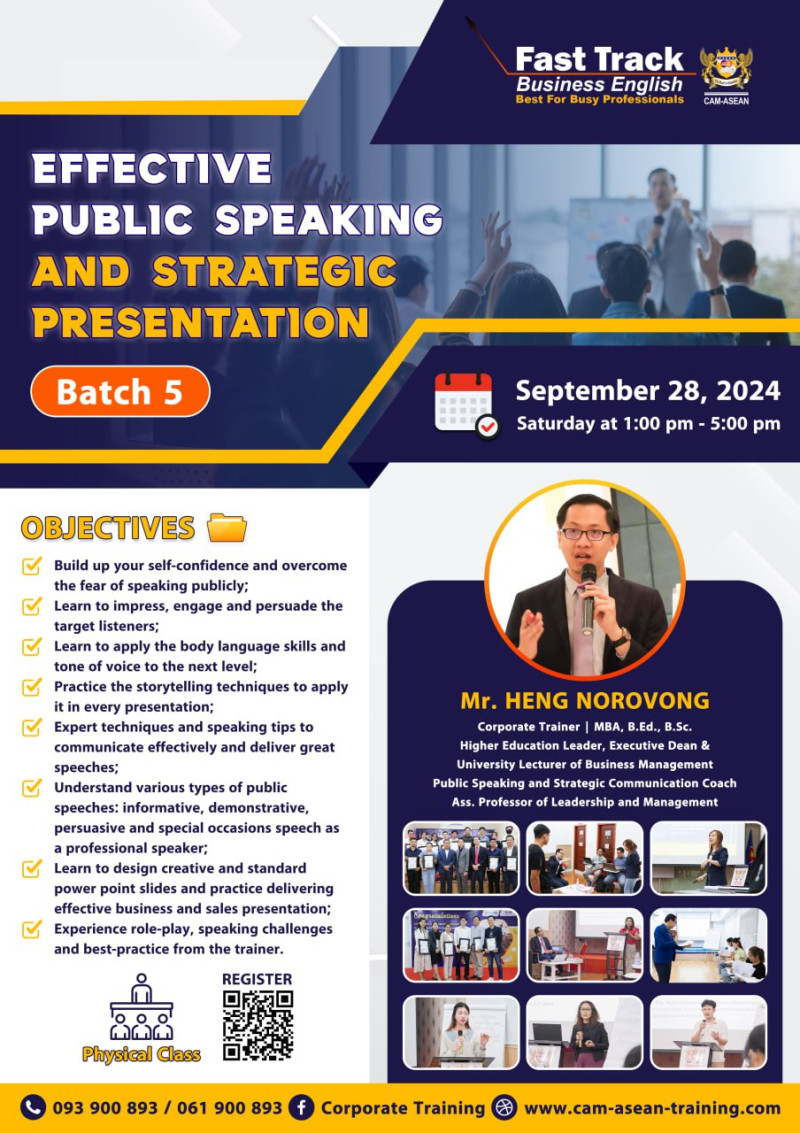 Effective Public Speaking & Strategic Presentation (Batch 5)